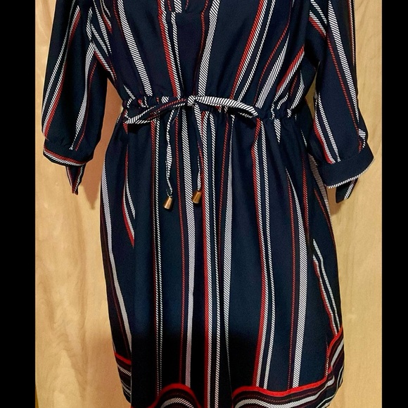 *Final Price - Last Chance* - Hint of Blush Striped Dress - EUC - Picture 4 of 6